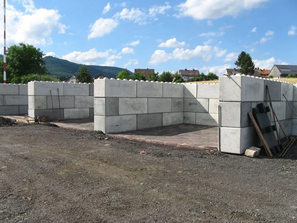 Einzelne Betonblocks