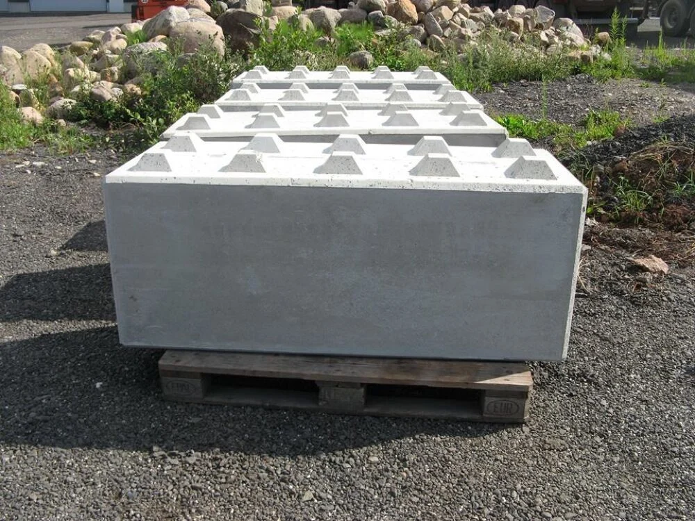 Gestapelte Betonblocks