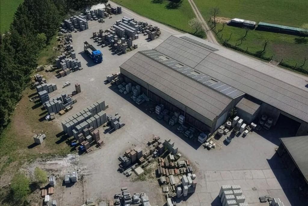 Werksgelände des Käse Betonsteinwerks in Großalmerode