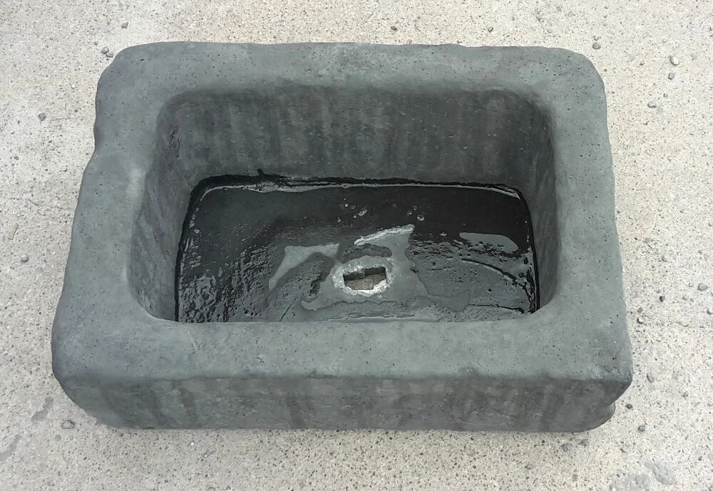 Runder Pflanztrog aus Beton